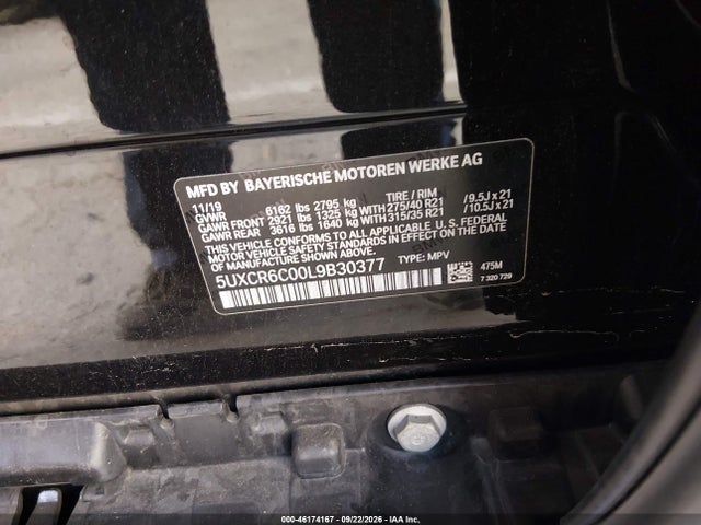 5UXCR6C00L9B30377 BMW X5 Xdrive40i
