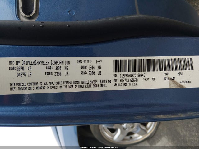 Продаж на аукціоні авто 2007 Jeep Compass Limited, vin: 1J8FF57W37D180442, номер лоту: 46174844