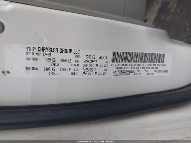 Продажа на аукционе авто 2010 Volkswagen Routan Se, vin: 2V4RW3D1XAR202271, номер лота: 46175071