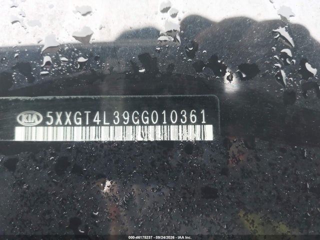 Auction sale of the 2016 Kia Optima Lx, vin: 5XXGT4L39GG010361, lot number: 46175237