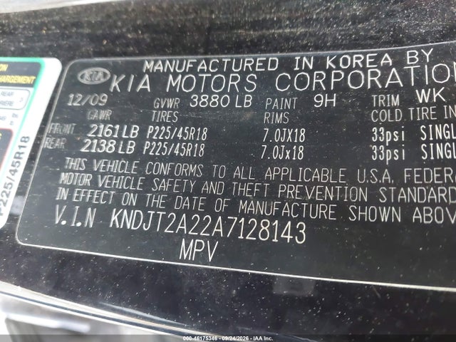 Продаж на аукціоні авто 2010 Kia Soul +, vin: KNDJT2A22A7128143, номер лоту: 46175346