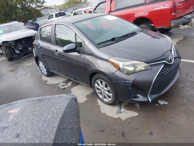 2015 Toyota Yaris Le მანქანა იყიდება აუქციონზე, vin: VNKKTUD39FA052796, აუქციონის ნომერი: 46175465
