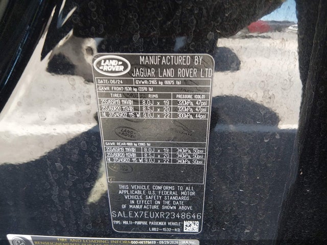 SALEX7EUXR2348646 Land Rover Defender 110 P400 X