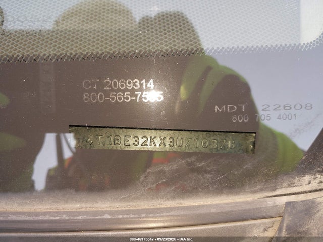Продаж на аукціоні авто 2003 Toyota Camry Xle, vin: 4T1BE32KX3U710378, номер лоту: 46175547
