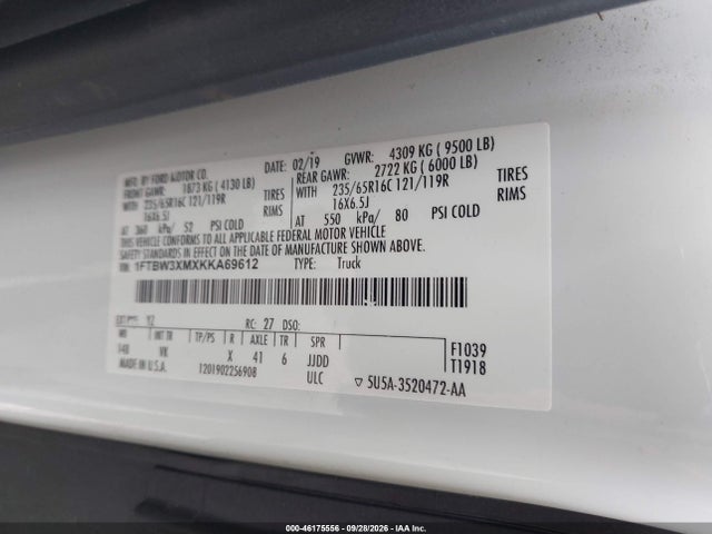 Ford Transit-350 2019 1FTBW3XMXKKA69612 Image 9