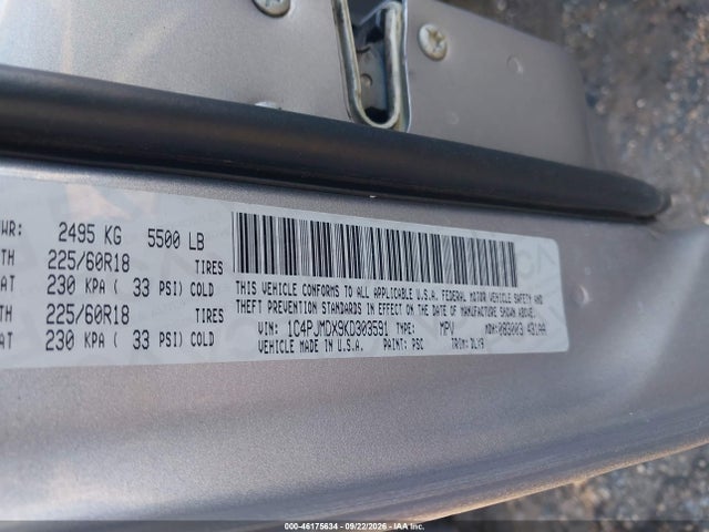 2019 Jeep Cherokee Limited 4x4 მანქანა იყიდება აუქციონზე, vin: 1C4PJMDX9KD303591, აუქციონის ნომერი: 46175634