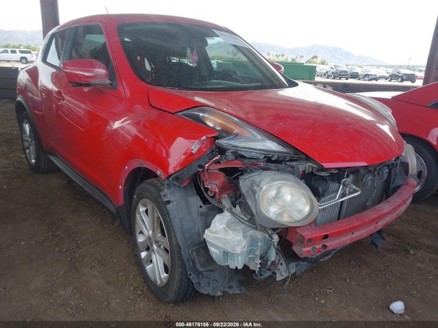 2015 Nissan Juke Sl მანქანა იყიდება აუქციონზე, vin: JN8AF5MR9FT500453, აუქციონის ნომერი: 46176156
