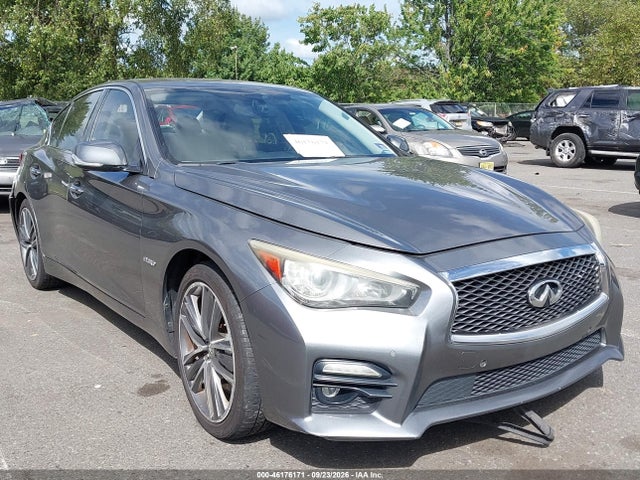 2014 Infiniti Q50 Hybrid Sport მანქანა იყიდება აუქციონზე, vin: JN1AV7AR6EM702693, აუქციონის ნომერი: 46176171