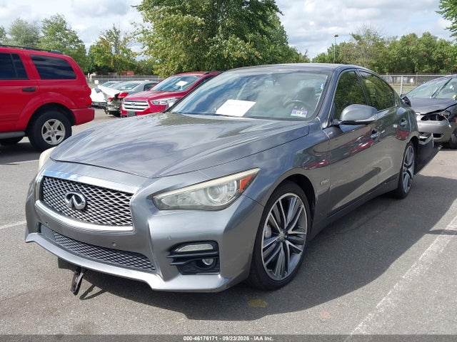 2014 Infiniti Q50 Hybrid Sport მანქანა იყიდება აუქციონზე, vin: JN1AV7AR6EM702693, აუქციონის ნომერი: 46176171