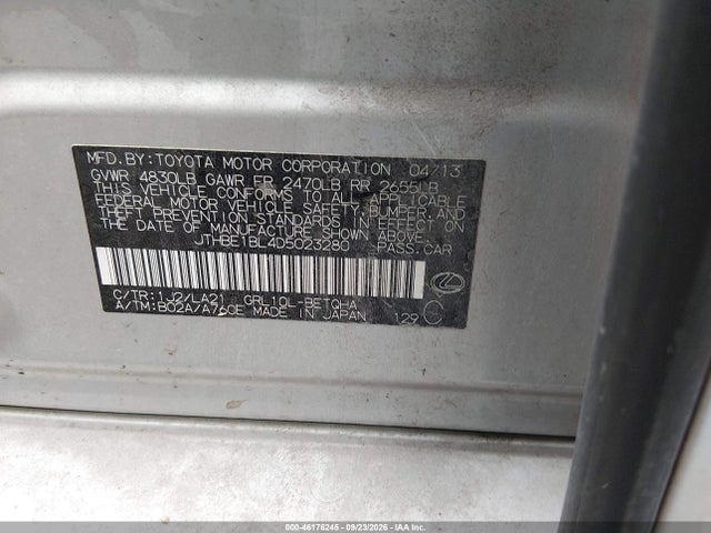 Продажа на аукционе авто 2013 Lexus Gs 350, vin: JTHBE1BL4D5023280, номер лота: 46176245