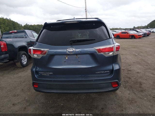 46176370 :رقم المزاد ، 5TDDKRFH4GS257845 vin ، 2016 Toyota Highlander Limited V6 مزاد بيع