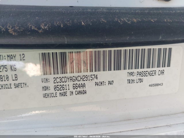 Продажа на аукционе авто 2012 Dodge Challenger Sxt, vin: 2C3CDYAGXCH291574, номер лота: 46176537