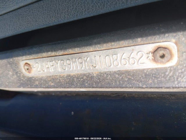 46176818 :رقم المزاد ، 2J4FY39M9KJ108662 vin ، 1989 Jeep Wrangler / Yj Islander مزاد بيع