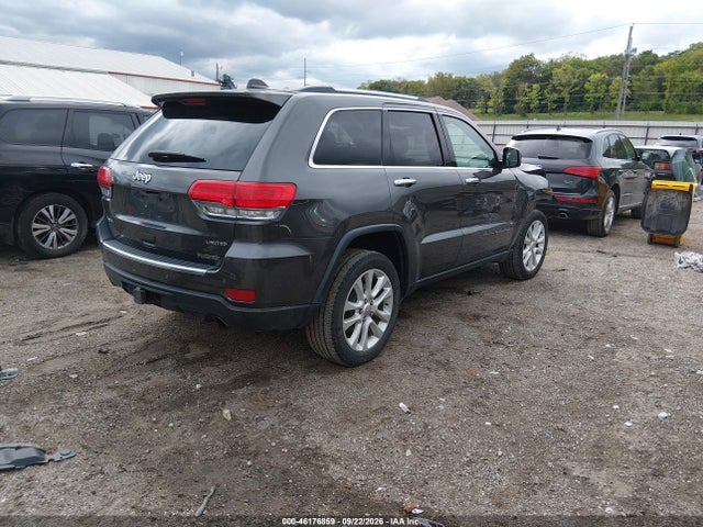Продаж на аукціоні авто 2017 Jeep Grand Cherokee Limited 4x4, vin: 1C4RJFBG5HC620130, номер лоту: 46176859