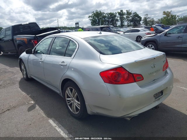 2011 Infiniti G25x მანქანა იყიდება აუქციონზე, vin: JN1DV6AR3BM451652, აუქციონის ნომერი: 46176946