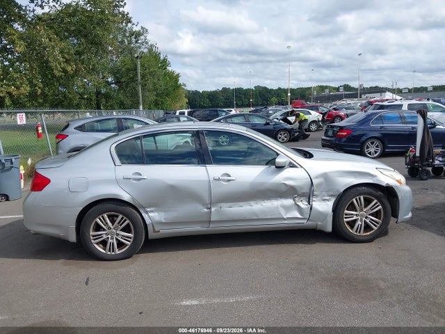 2011 Infiniti G25x მანქანა იყიდება აუქციონზე, vin: JN1DV6AR3BM451652, აუქციონის ნომერი: 46176946