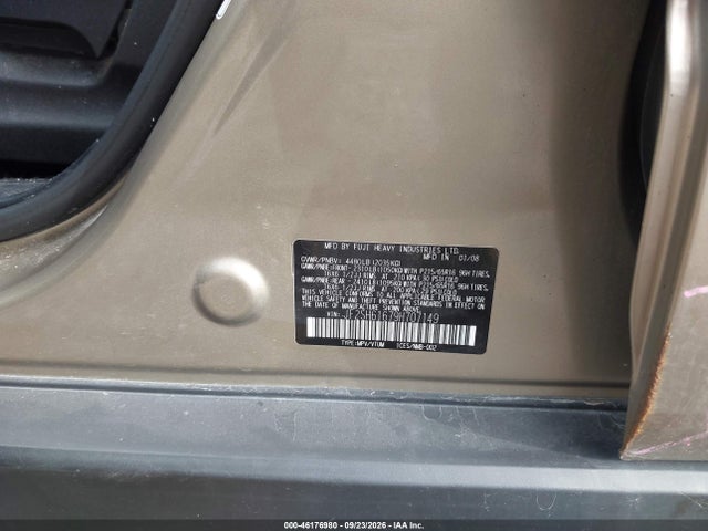 Aukcja sprzedaży 2009 Subaru Forester 2.5x, vin: JF2SH61679H707149, numer aukcji: 46176980