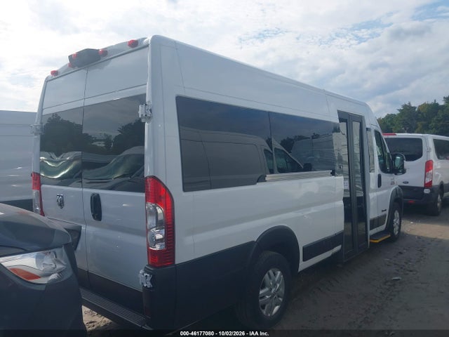 46177080 :رقم المزاد ، 3C6MRVUG3NE141968 vin ، 2022 Ram Promaster 3500 Window Van High Roof 159 Wb Ext مزاد بيع