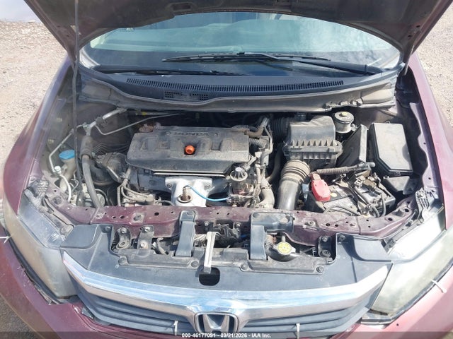 46177091 :رقم المزاد ، 2HGFB2F51CH596188 vin ، 2012 Honda Civic Lx مزاد بيع
