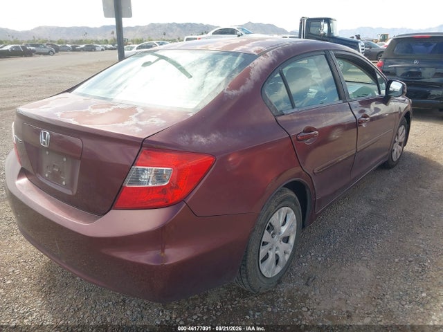 46177091 :رقم المزاد ، 2HGFB2F51CH596188 vin ، 2012 Honda Civic Lx مزاد بيع