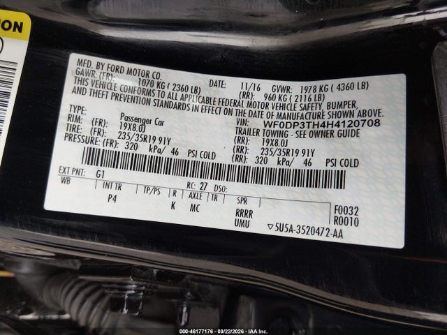 WF0DP3TH4H4120708 Ford FOCUS RS
