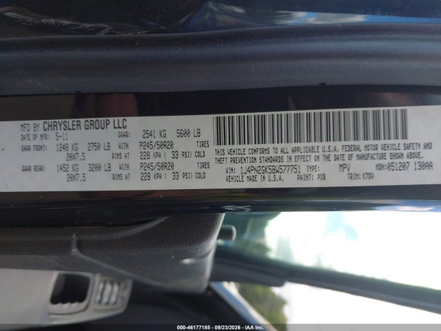 Продаж на аукціоні авто 2011 Jeep Liberty Sport, vin: 1J4PN2GK5BW577751, номер лоту: 46177185