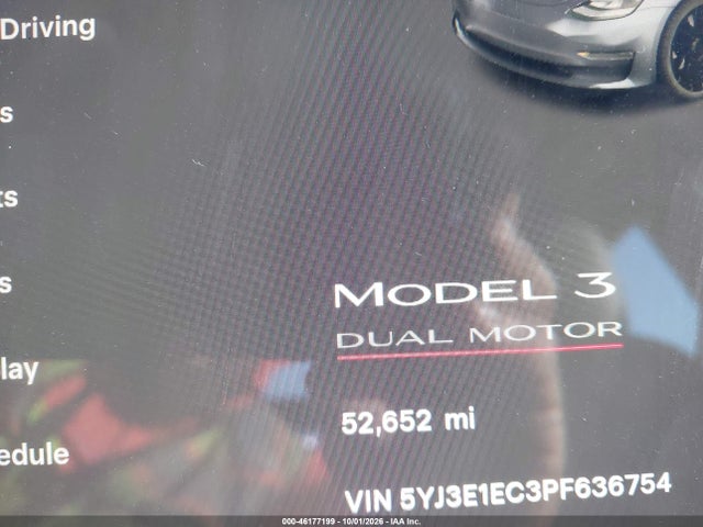 5YJ3E1EC3PF636754 Tesla Model 3 Performance Dual Motor All-wheel Drive