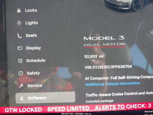 5YJ3E1EC3PF636754 Tesla Model 3 Performance Dual Motor All-wheel Drive