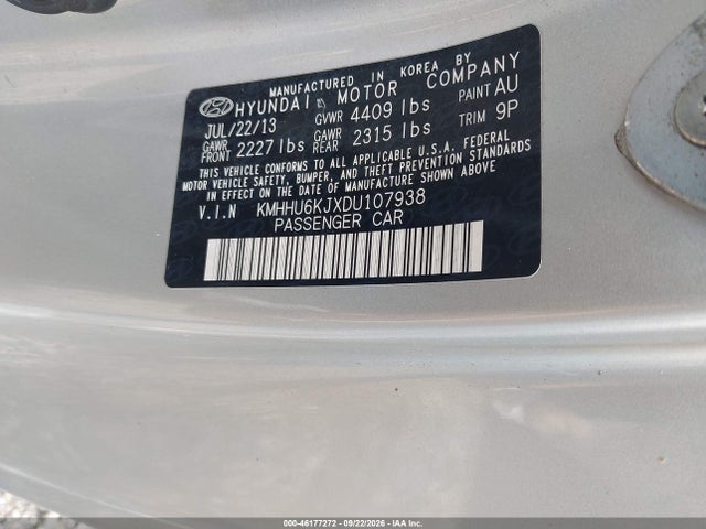 Продаж на аукціоні авто 2013 Hyundai Genesis Coupe 3.8l, vin: KMHHU6KJXDU107938, номер лоту: 46177272