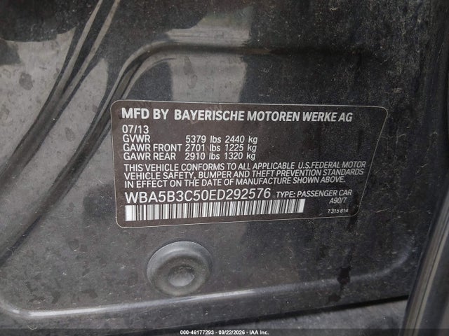 WBA5B3C50ED292576 BMW 535i Xdrive