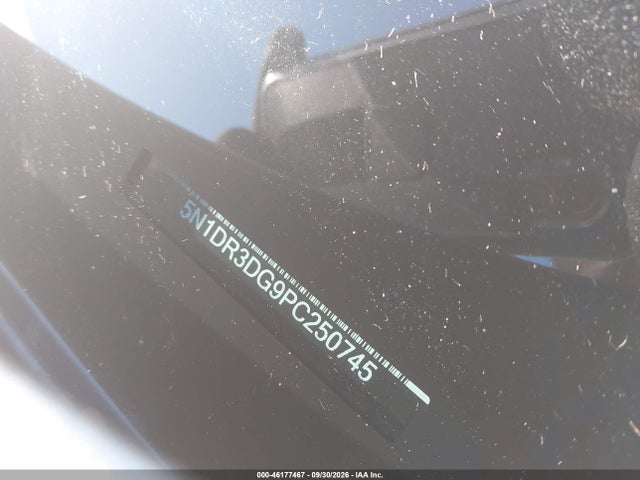 46177467 :رقم المزاد ، 5N1DR3DG9PC250745 vin ، 2023 Nissan Pathfinder Platinum Fwd مزاد بيع