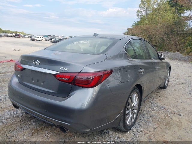 2018 Infiniti Q50 3.0t Luxe მანქანა იყიდება აუქციონზე, vin: JN1EV7AR5JM432724, აუქციონის ნომერი: 46177497