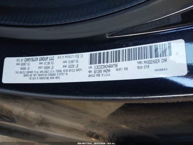 Продаж на аукціоні авто 2013 Dodge Avenger Sxt, vin: 1C3CDZCBXDN660756, номер лоту: 46177541