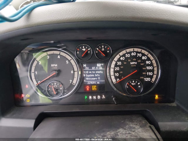 46177555 :رقم المزاد ، 1D3HB18P19S773105 vin ، 2009 Dodge Ram 1500 Slt/sport/trx مزاد بيع