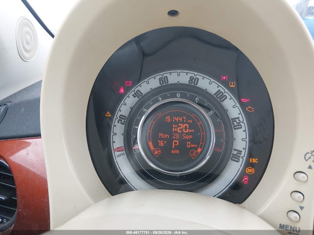 2015 Fiat 500 Pop მანქანა იყიდება აუქციონზე, vin: 3C3CFFAR3FT672954, აუქციონის ნომერი: 46177751