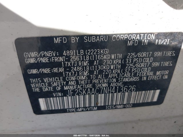 Subaru Forester 2022 JF2SKAAC7NH413626 Image 9