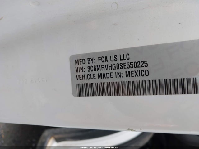 Продажа на аукционе авто 2025 Ram Promaster 3500 Tradesman High Roof 159 Wb W/pass Seat, vin: 3C6MRVHG0SE550225, номер лота: 46178224
