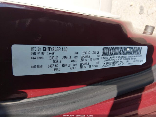 Aukcja sprzedaży 2009 Chrysler Town & Country Touring, vin: 2A8HR54109R590995, numer aukcji: 46178315