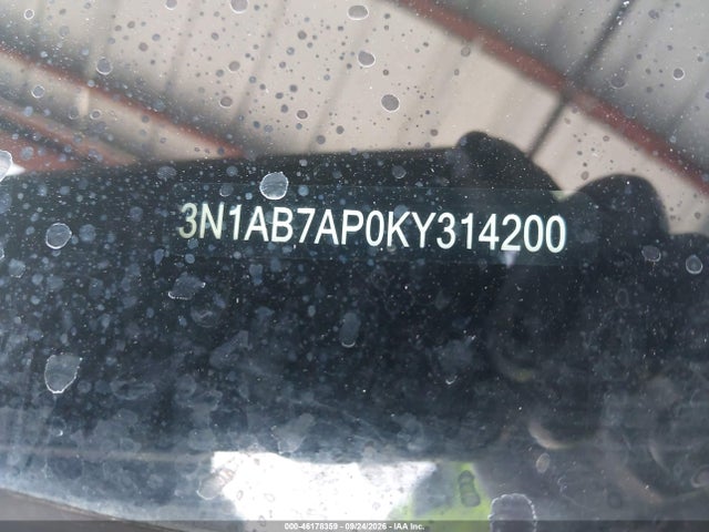 2019 Nissan Sentra S მანქანა იყიდება აუქციონზე, vin: 3N1AB7AP0KY314200, აუქციონის ნომერი: 46178359