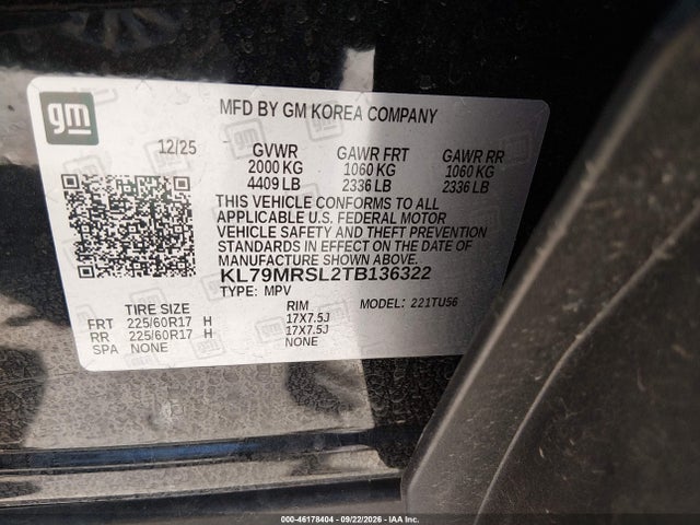 Chevrolet Trailblazer Awd Lt 2026 KL79MRSL2TB136322 Image 9