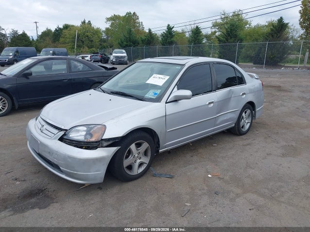2001 Honda Civic Ex მანქანა იყიდება აუქციონზე, vin: 1HGES26721L042445, აუქციონის ნომერი: 46178545