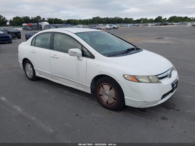 Auction sale of the 2007 Honda Civic Hybrid, vin: JHMFA362X7S023249, lot number: 46178581
