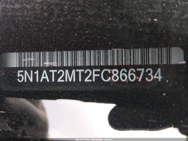 Aukcja sprzedaży 2015 Nissan Rogue Sl, vin: 5N1AT2MT2FC866734, numer aukcji: 46178701