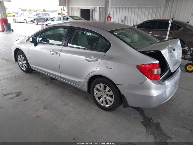 46178748 :رقم المزاد ، 19XFB2F51CE017047 vin ، 2012 Honda Civic Lx مزاد بيع