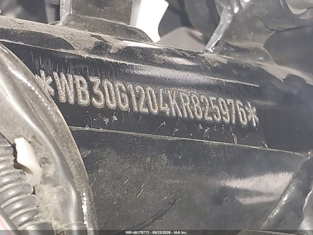 46178772 :رقم المزاد ، WB30G1204KR825976 vin ، 2019 Bmw G310 Gs مزاد بيع