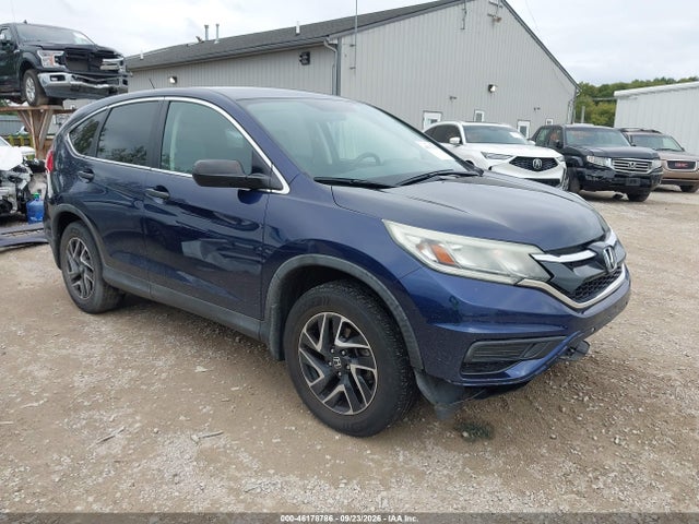 2016 Honda Cr-v Se მანქანა იყიდება აუქციონზე, vin: 5J6RM4H43GL038285, აუქციონის ნომერი: 46178786