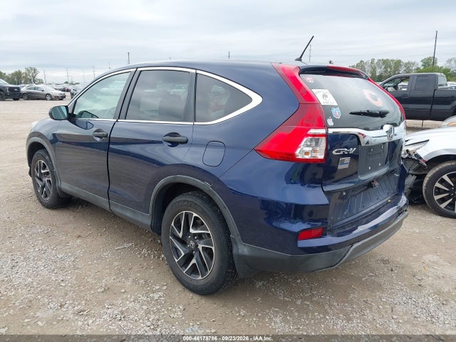 2016 Honda Cr-v Se მანქანა იყიდება აუქციონზე, vin: 5J6RM4H43GL038285, აუქციონის ნომერი: 46178786
