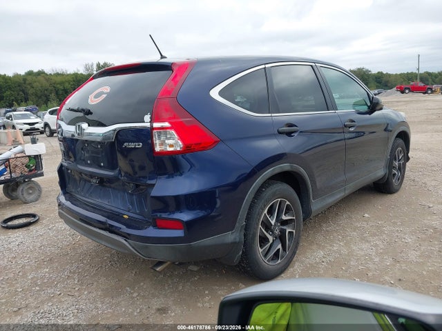 2016 Honda Cr-v Se მანქანა იყიდება აუქციონზე, vin: 5J6RM4H43GL038285, აუქციონის ნომერი: 46178786