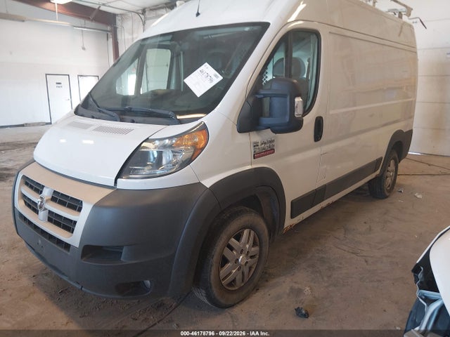 2014 Ram Promaster 2500 High Roof მანქანა იყიდება აუქციონზე, vin: 3C6TRVCG6EE122182, აუქციონის ნომერი: 46178796