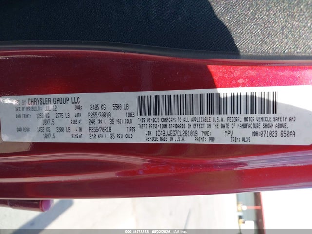 Aukcja sprzedaży 2012 Jeep Wrangler Unlimited Sahara, vin: 1C4BJWEG7CL281019, numer aukcji: 46178866